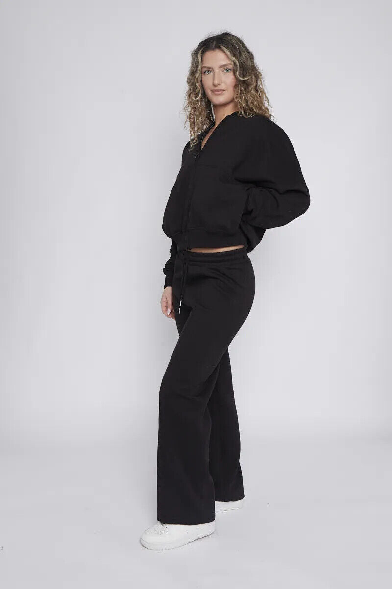 Women Bomber Oversize Baggy 2 Piece Lounge Wear Casual Set Ladies Suit Tracksuit