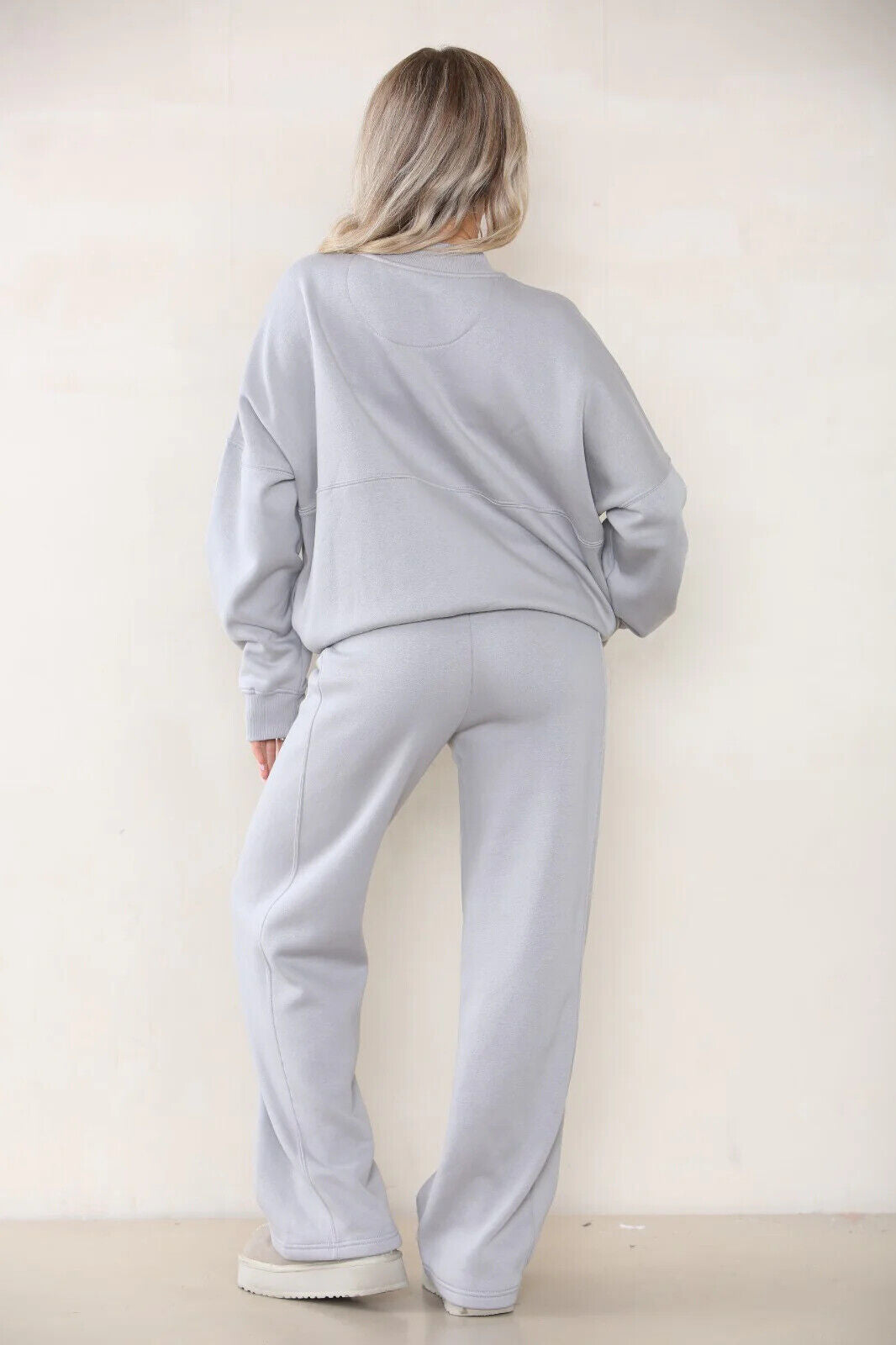 Women Bomber Oversize Baggy 2 Piece Lounge Wear Casual Set Ladies Suit Tracksuit