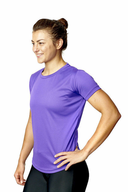 Running T-Shirt Short Sleeve Women Size 8-20 Top Sports Wear Quality Training