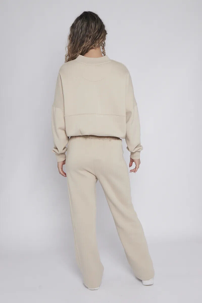 Women Bomber Oversize Baggy 2 Piece Lounge Wear Casual Set Ladies Suit Tracksuit