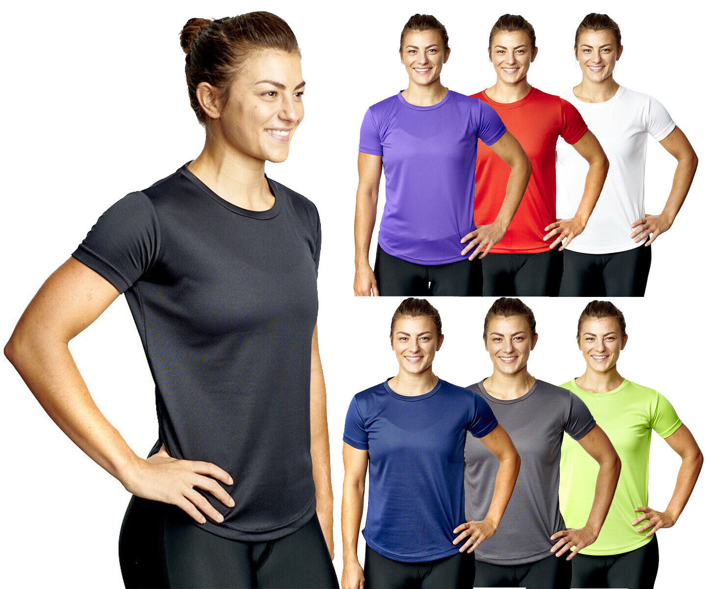 Running T-Shirt Short Sleeve Women Size 8-20 Top Sports Wear Quality Training