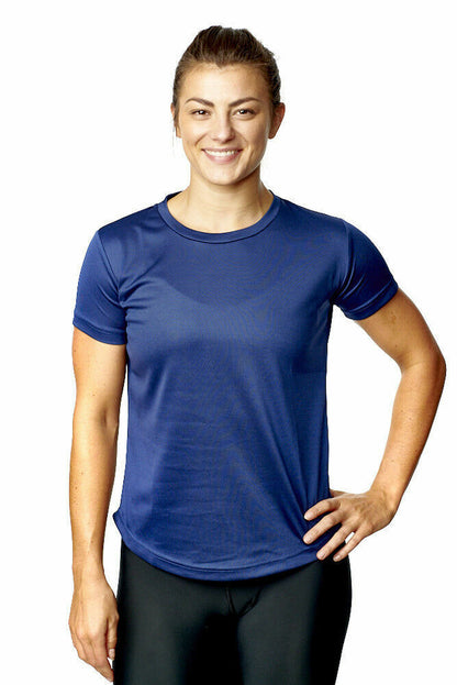 Running T-Shirt Short Sleeve Women Size 8-20 Top Sports Wear Quality Training